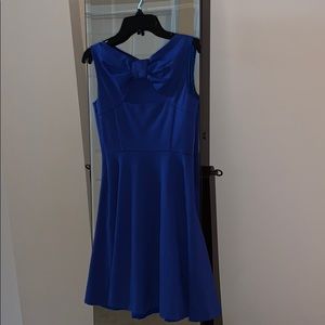 Late Spade Royal Blue Back Bow Dress Size 00